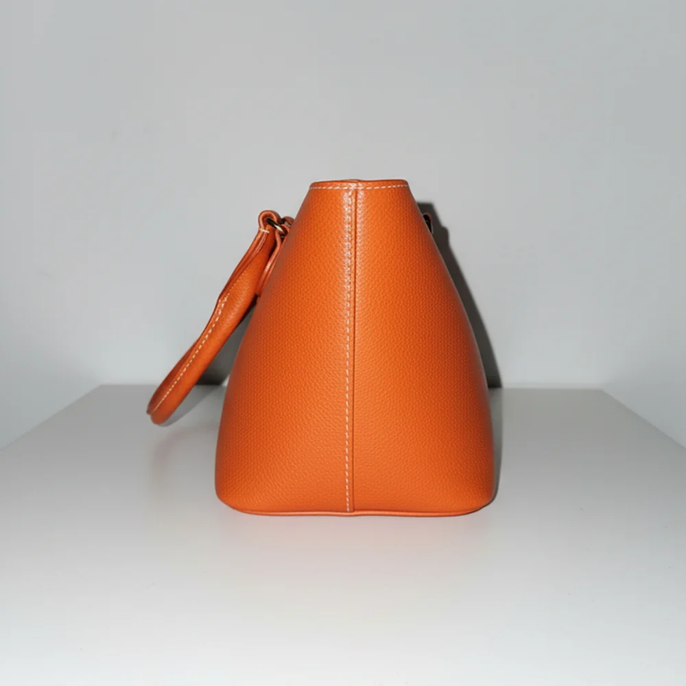 Kate Spade Orange Leather Satchel – Polka Dot Interior| MSRP $298